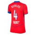 Paris Saint-Germain Lucas Beraldo #4 Tredjedrakt Dame 2025-26 Korte ermer